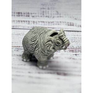 Leps of Peru Hand Made Pottery Elephant Figurine 2 inch bobble head